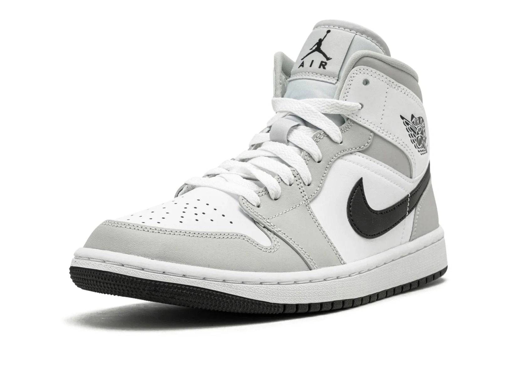 Air Jordan 1 Mid Light Smoke Grey Black